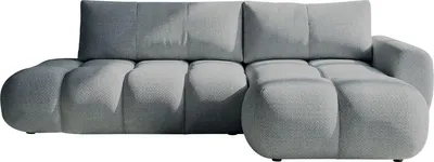 Produktbild von MIRJAN24 Ecksofa Mitto O, Eckcouch mit Schlaffunktion und Bettkasten, L-Form, Ausziehautomatik DL (Farbe: Flow 17, Seite: Rechts)