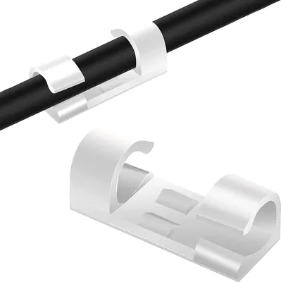 Produktbild von 20 pack Clips Selbstklebend für Kabel Ø 8mm Schwarz