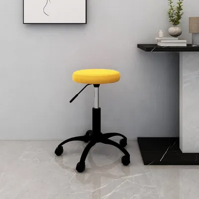 Produktbild von Möbel Bürostuhl Drehbar Senfgelb Samt - Bürostühle 333181