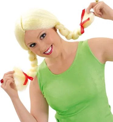 Produktbild von Perücke Karlinchen Blond für Erwachsene Halloween Karneval Fasching Party