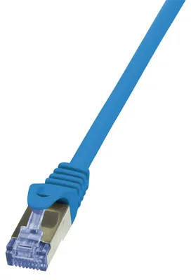 Produktbild von LogiLink Patchkabel Kat. 6A S/FTP 0,25 m blau