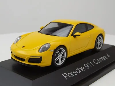 Produktbild von Porsche 911 (991) Carrera 4 2012 gelb Modellauto 1:43 Herpa