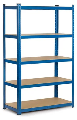 Productafbeelding van Stellingkast rek stellingrek - 5 planken - 150 x 75 x 30 cm - Zwart