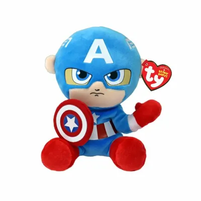 Obrázok produktu pre Ty 44002 - Marvel Captain America - Plüschfigur Soft - 15 cm