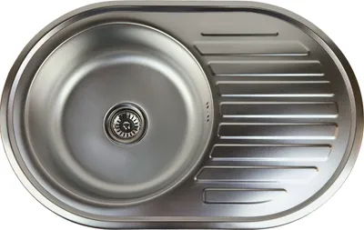 Obrázek produktu pro ANW HOME Kuchyňský dřez 77x50 cm nerezový dřez s odkapávačem vpravo vestavný 1 vana hluboký 20 cm se sifonem odolný moderní kuchyně