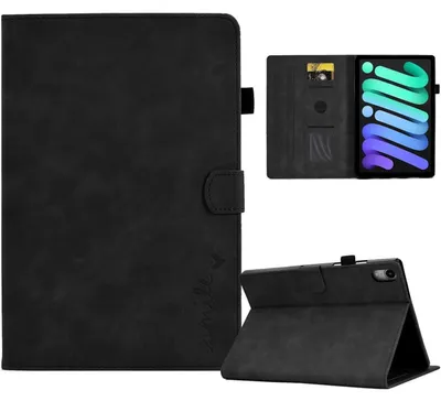 Immagine prodotto di Custodia protettiva per iPad mini 6 (8,3 pollici, 6ª generazione), in PU, ultrasottile, colore nero