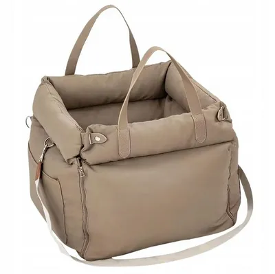 Immagine prodotto di Borsa in pelle, cuccia per cani o borsa per auto, beige