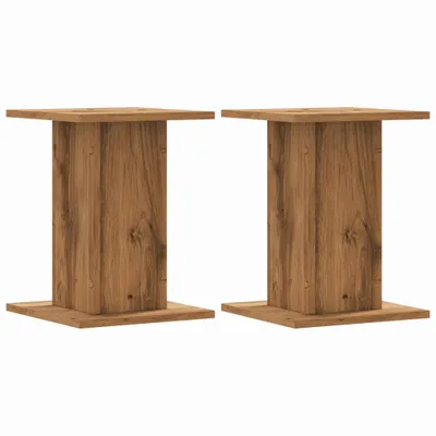 Image de vidaXL Pied de haut-parleur 2 pcs. Chêne Artisan 30x30x40 cm
