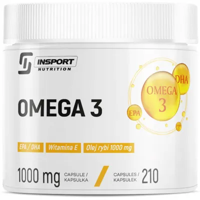Produktbild von Omega 3 1000 mg 210 Kapseln | EPA DHA + Vitamin E Herz Gehirn Augen