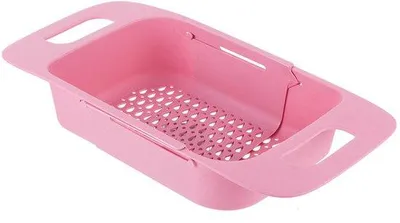 Produktbild von Rosa, multifunktionales, ausfahrbares Abflussgitter für Küchenwannen und Geschirrspüler.