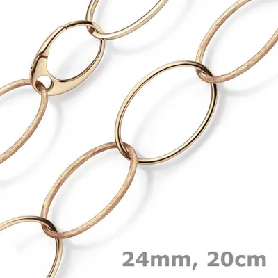 24mm-Armband-aus-585-Rotgold-matt-glänzend-20cm