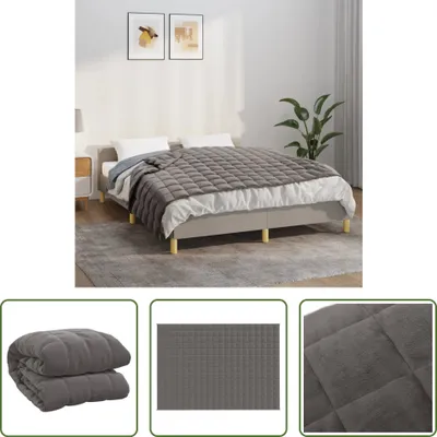 Produktbild von The Living Store Gewichtsdecke Grau 138x200 cm 10 kg Stoff