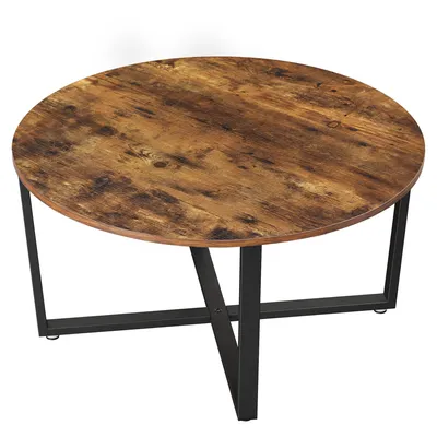 Produktbild von VASAGLE Couchtisch rund mit Eisengestell Ø 88 x 47 cm, Kaffeetisch
