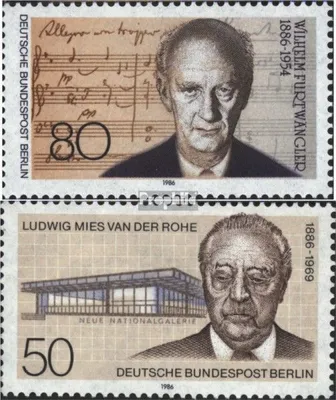 Produktbild von Briefmarken Berlin (West) 1986 Mi 750,753 (kompl.Ausg.) gestempelt Furtwängler
