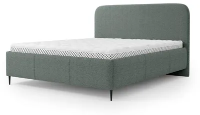 Productafbeelding van Gestoffeerd bed met opbergruimte Edi Oceaannevel 140 × 200 cm