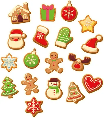 Produktbild von 100 Stück Dekor Kleinteile Weihnachten, sortiert