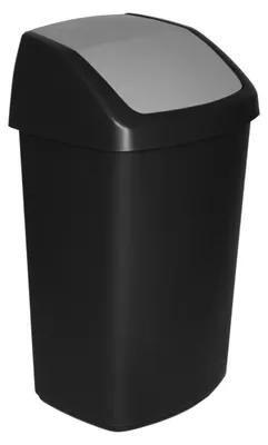 Produktbild von Curver Swing-Top, 50 l, Rechteckig, Kunststoff, Schwarz, Grau, Kunststoff, 406 mm