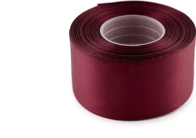 Produktbild von Satinband 50mm x 32m Rolle, Farbe:060 dunkel bordeaux