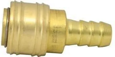 Image de Raccord rapide pour compresseur Airtool AQ-6, 3/8", 9 mm, laiton, avec embout cannelé, pour air