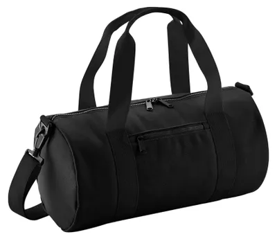 Produktbild von Bagbase Mini Barrel Sporttasche FK184 (Einheitsgröße) (Schwarz/Schwarz)