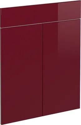 Image de Façade de cuisine Vicco R-Line Rouge brillant 59.6x70.8cm façade de meuble pour meuble bas à tiroirs, Model 41232