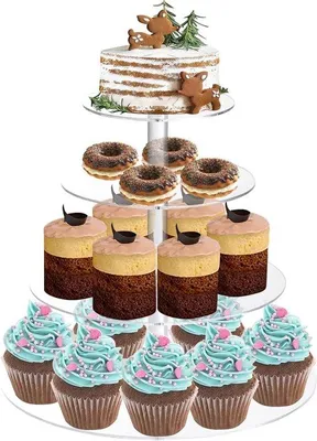 Produktbild von Acryl Tortenständer 4 Etagen Hochzeit Geburtstag