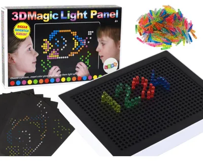 Produktbild von Leantoys Magische Lerntafel 3D-Leuchtpuzzle 180 Teile.