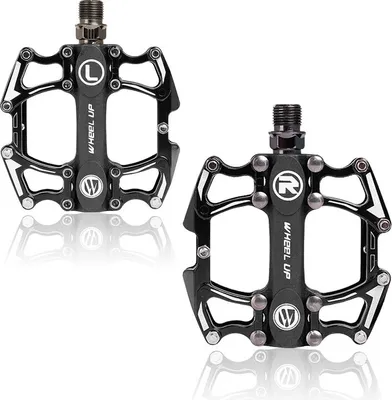 Image de Pédales de vélo Universal vélo plate-forme plate pédales en alliage d'aluminium pour BMX MTB 9/16 pouces