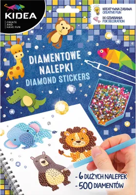 Obrázek produktu pro Kidea Diamantové samolepky ZOO Kreativní sada