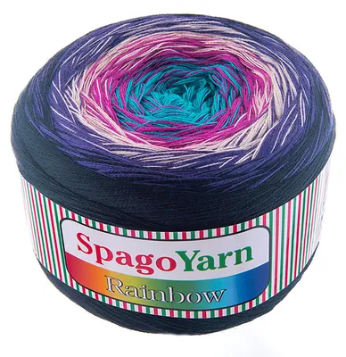 250g Farbverlaufsgarn Rainbow 09