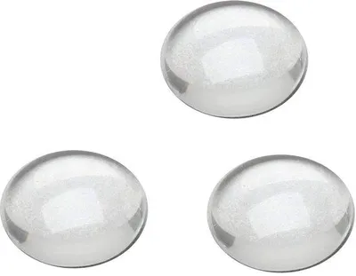 Produktbild von Kristallharte runde Cabochons, 200 Stück, 8 mm, glas, flache Rückseite