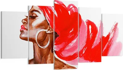 Produktbild von Bild auf Leinwand - Leinwandbild - frau modern - 160x85cm - Wand Bild - Wanddeko - Wandbilder - Leinwanddruck - Bilder - Kunstdruck - Wanddekoration - Leinwand bilder - Wandkunst - EA160x85-3497