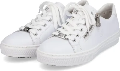 Produktbild von Rieker Echtleder Damen Sneaker weiss, Damen:36 EU