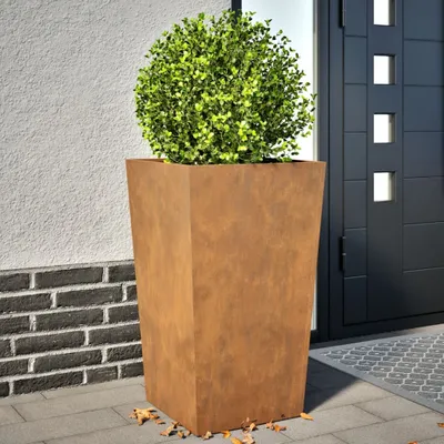 Produktbild von Möbel Pflanzkübel 2 Stk. 45x45x75 cm Wetterfester Stahl - Beete &28455