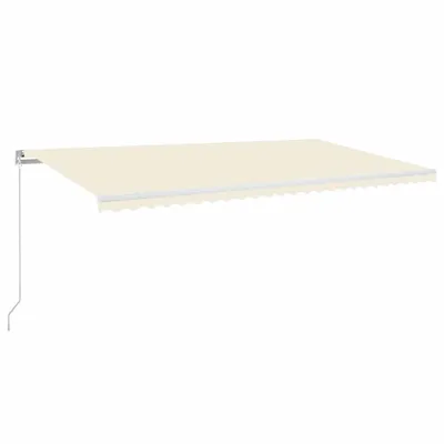 Produktbild von Markise Manuell Einziehbar mit LED 600x350 cm Creme