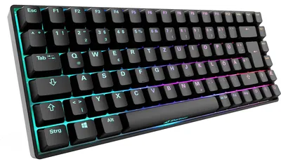 Produktbild von Sharkoon SKILLER SGK50 S3, Kabelgebunden, USB, Mechanischer Switch, QWERTZ, RGB-LED, Schwarz