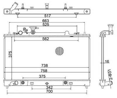 Produktbild von HART Kühler, Motorkühlung x 644 083