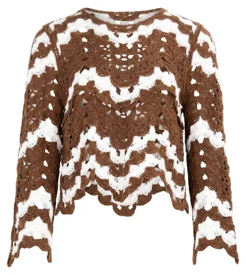 Image de Pull pour femmes ALEIDA - marron, taille XS