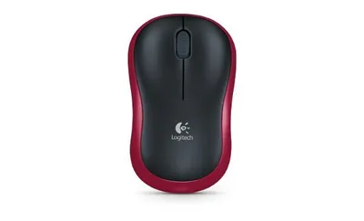 Obrázek produktu pro Logitech M185, Pro praváky i leváky, Optický, RF bezdrátový, 1000 DPI, Červená