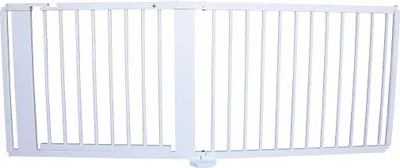 Produktbild von Absperrgitter Türschutzgitter Treppenschutzgitter massiv weiss 186cm