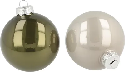 Produktbild von Eleganter Christbaumschmuck aus Glas für festliche Weihnachtsdeko, 12 Stück