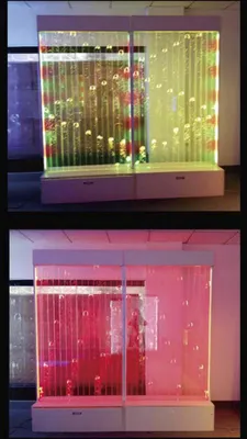 Immagine prodotto di Parete divisoria moderna Pareti d'acqua LED Parete d'acqua illuminata Pilastri della parete 240x240cm