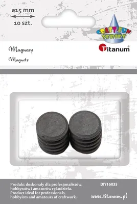 Obrázok produktu pre Magnety 15 mm 10 ks Titanum