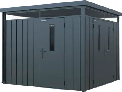 Produktbild von Seitentür Konsta für Systemhaus 7,5 m²/ 10 m² metallic schwarz