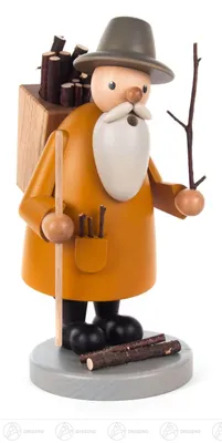 Produktbild von Räuchermann Holzsammler Höhe = 23cm NEU