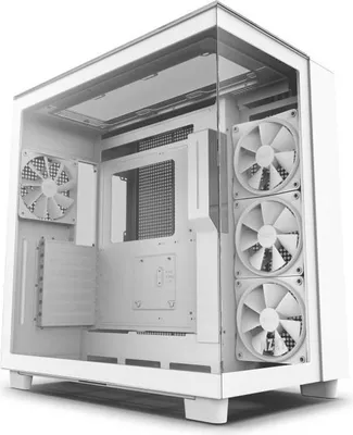 Image de Boîtier Moyen-Tour NZXT H9 Elite, Verre Trempé, Support RGB, Blanc