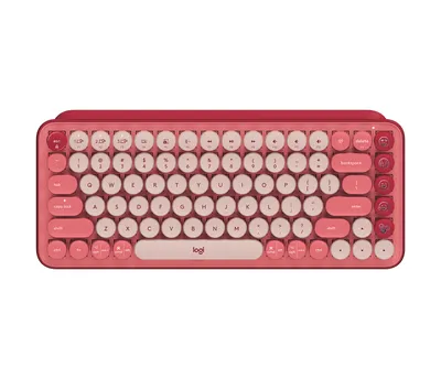 Produktbild von Logitech POP Keys - Tastatur - kabellos - Bluetooth LE, Bluetooth 5.1 - Französisch - Tastenschalter: Brown Tactile - Heart Breaker