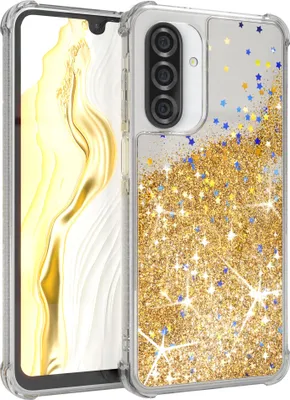 Produktbild von EAZY CASE - Glitzer Hülle kompatibel mit Samsung Galaxy A26 Glitzer Schutzhülle, Soft Case, Backcover Transparent mit Motiv