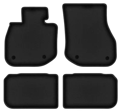 Productafbeelding van Velours automatten voor BMW iX1 vanaf 2022 (crossover) – 4-delig, zwart, op maat – Wielganizator DURBAN
