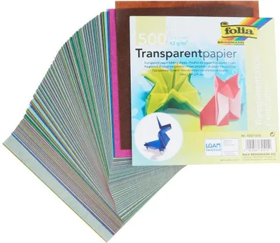 Zdjęcie produktu dla folia Transparentpapier-Faltbl„tter, 150 x 150 mm